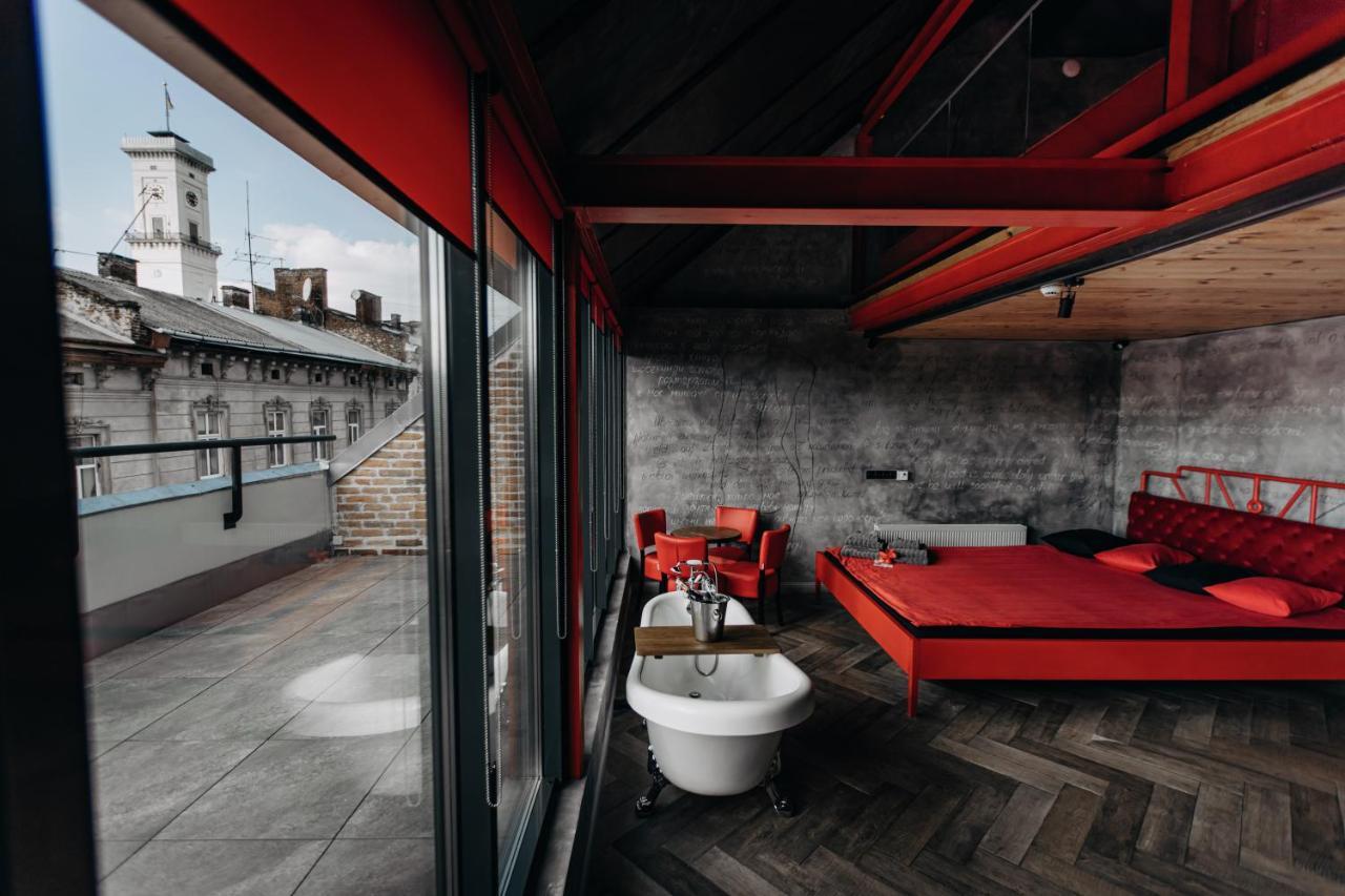 Masoch. Hotel & Cafe Lviv Exterior photo
